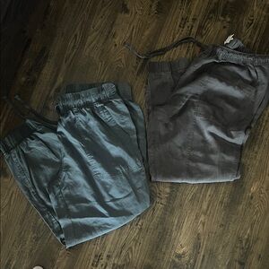 Stylish Gray (L) and Dark Brown (XL)  Joggers Pants